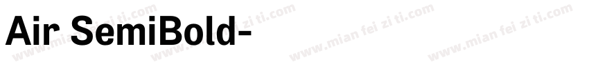 Air SemiBold字体转换